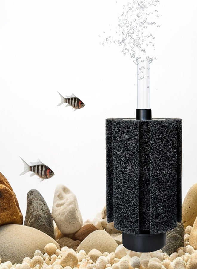 DVHEY 4 Pack 70-80 Gal Aquarium Sponge Filter with Air Stone and Ceramic Filter Media Quiet Fish Tank Filters for Breeding Fry Betta Shrimp Fish Tank with Accessories - Image 4